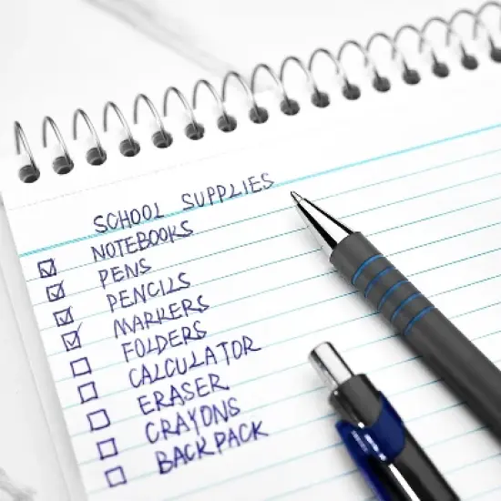 MyOfficeInnovations Postscript Retractable Ballpoint Pens Medium Point Blue Dozen(18263) 808007 image {5}