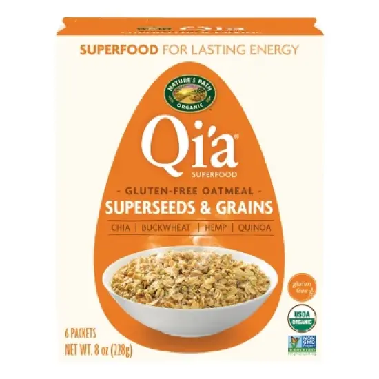 Nature's Path Qi'a Organic Superseed Oatmeal 6pk/48oz image {1}