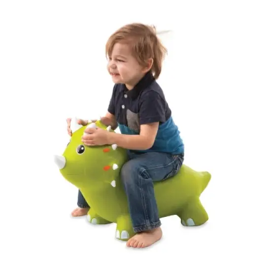 HearthSong Bouncy Inflatable Animal Jump-Along Ride-On Toy for Toddlers image {10}