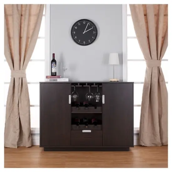 Roslyn Modern Multi-Storage Buffet Espresso - HOMES: Inside + Out image {2}