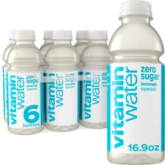vitaminwater zero squeezed lemonade - 6pk/16.9 fl oz Bottles image {6}