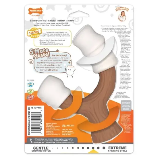Nylabone 6.5" Marshmallow Giant Stick Strong Chew Dog Toy image {1}