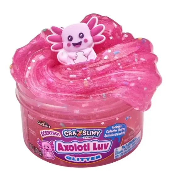 Cra-Z-Slimy Slime Dome Pink Axoloti Luv: Educational Creativity Kit, Slimes & Putties, 6oz, 4 Pieces image {1}
