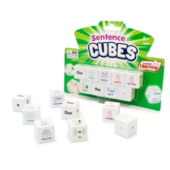 Junior Learning Sentences Cubes, Set of 9 image {2}