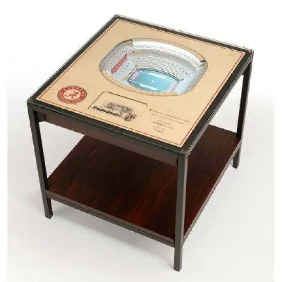 NCAA Alabama Crimson Tide 25-Layer StadiumViews Lighted End Table image {5}
