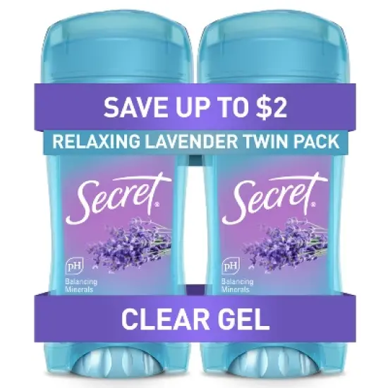 Secret Fresh Clear Gel Deodorant Relaxing Lavender - 2.6oz image {9}