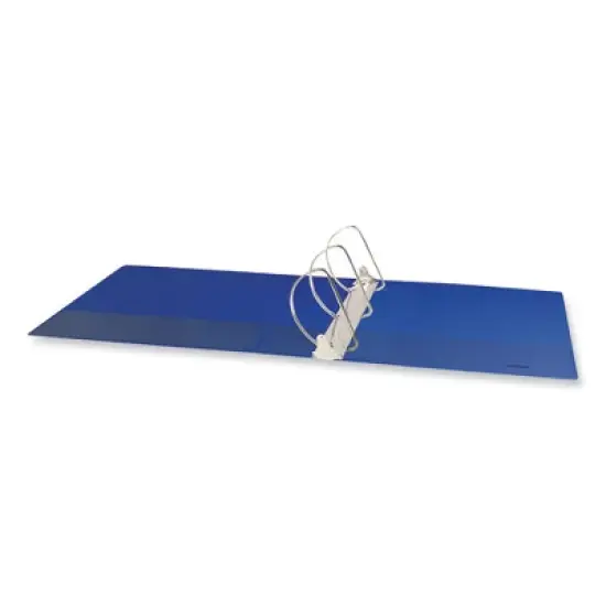 Universal Slant D-Ring View Binder, 3 Rings, 3" Capacity, 11 x 8.5, Navy Blue image {4}