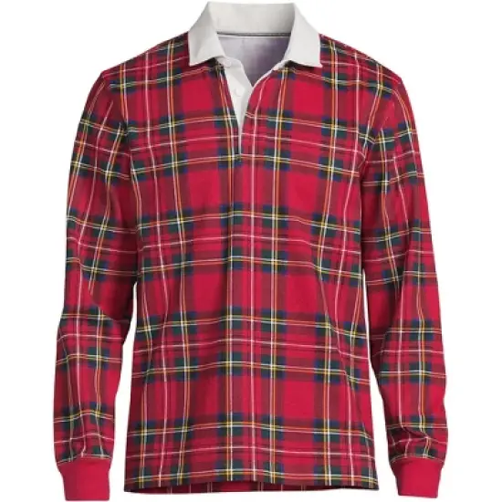 Lands' End Men's Long Sleeve Solid Rugby image {17}
