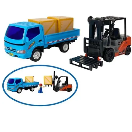 Big Daddy Forklift and Toy Truck Combo Set image {1}