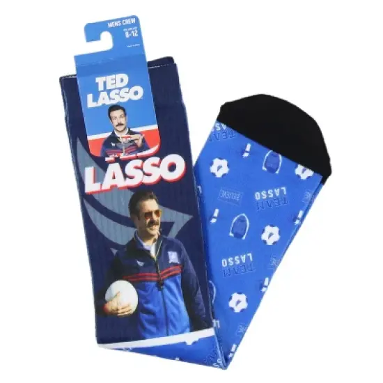 Ted Lasso Original Series Team Lasso Believe Sublimated Mid-Calf Crew Socks Multicoloured image {2}