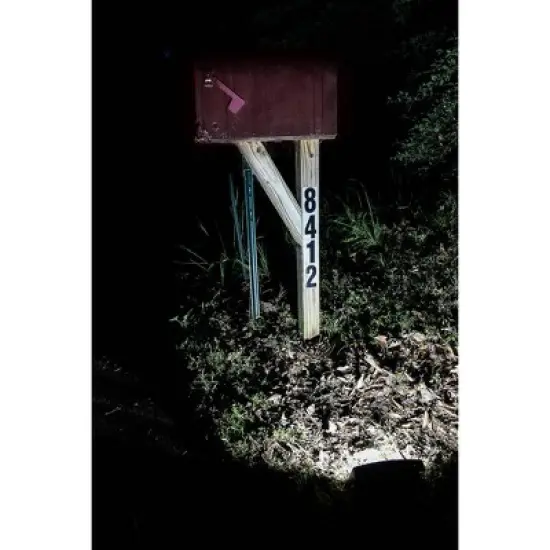 Maxsa Innovations Solar Powered Flood Light with Cool White LED: Weather-Resistant Outdoor Solar Lamp, 12 LED Bulbs image {6}