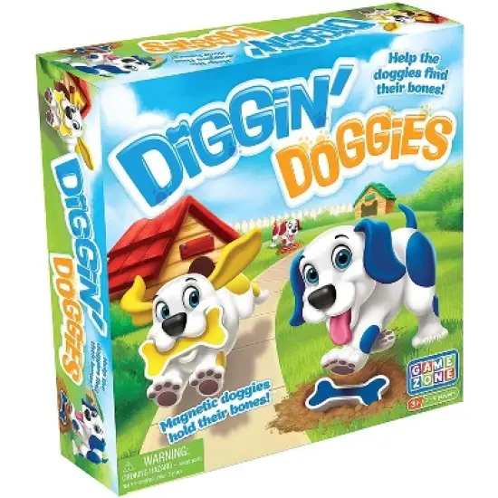 Game Zone Diggin&rsquo; Doggies Board & Memory Game for Children ages 3 and above image {5}