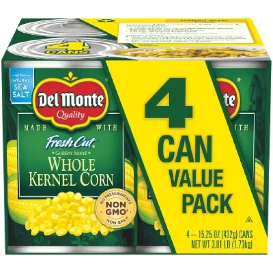 Del Monte Golden Sweet Whole Kernel Corn image {3}
