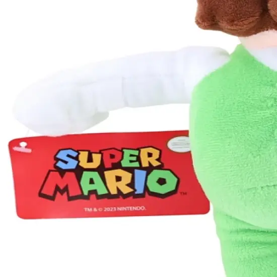 Nintendo Super Mario 12 Inch Character Plush | Fire Luigi image {2}