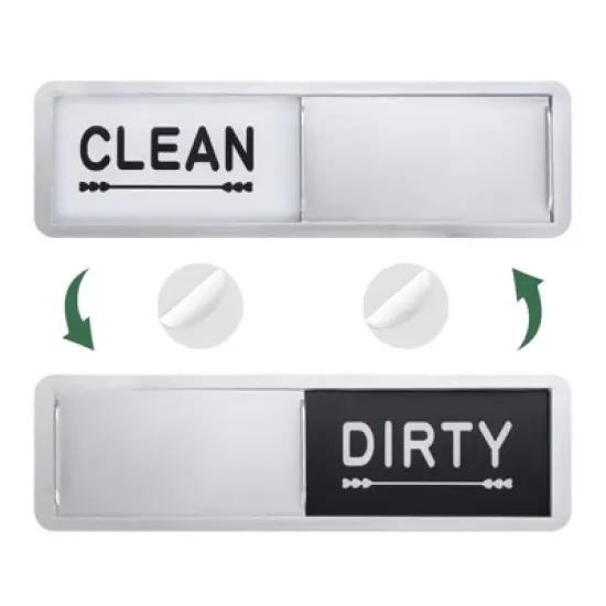 Unique Bargains Non-Scratch Clean Dirty Sign Rectangle Dishwasher Magnet image {7}