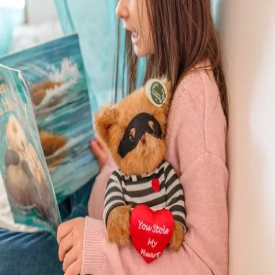 Bearington Lawless Lover Plush Stuffed Animal Teddy Bear with Heart, 10 inches image {3}