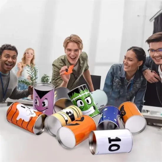 Joyfy Halloween Party Favors 13 Pcs Halloween Carnival Can Bean Bag Toss Game Set Outdoor Lawn Yard Holiday Birthday Kids Adults Family Party Games image {5}