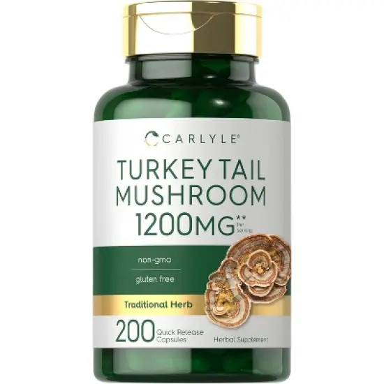 Carlyle  Turkey Tail Mushroom 1200mg | 200 Capsules image {7}
