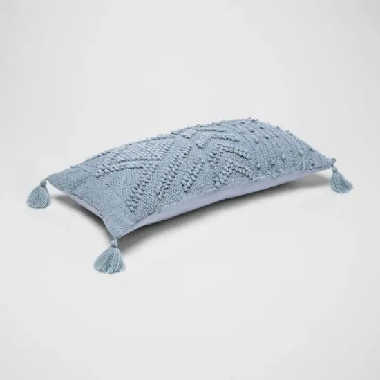 Oversize Embroidered Textured Lumbar Throw Pillow - Opalhouse&trade; image {2}