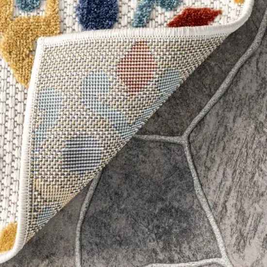 nuLOOM Micki Intricate Circles Indoor/Outdoor Patio Area rug image {6}