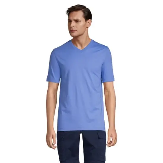 Lands' End Men's Super-T Short Sleeve V-Neck T-Shirt image {10}