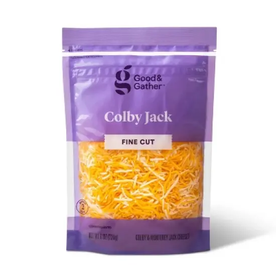 Fine Cut Colby Jack Cheese - 8oz - Good & Gather&trade; image {3}