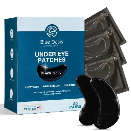 Under Eye Patches for Puffy Eyes and Dark Circles &ndash; Under Eye Masks Patch for Puffiness, 20 Pairs Brightening Under Eye Mask Patches for Puffy Eyes image {7}