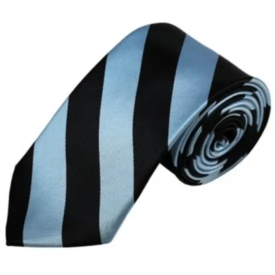 Men's 2.75 W And 58 L Inch With 0.75 Inch Stripe Width College Stripe Slim Woven Necktie image {4}