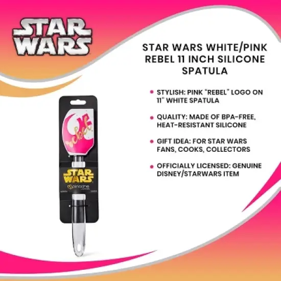 Seven20 Star Wars White/Pink Rebel 11 Inch Silicone Spatula image {6}