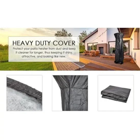 Fire Sense Outdoor Full Length Patio Heater Vinyl Cover image {2}