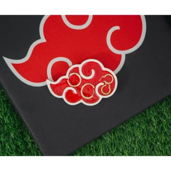 Ukonic Naruto Shippuden Akatsuki Red Cloud Ceramic Trinket Tray Dish image {4}