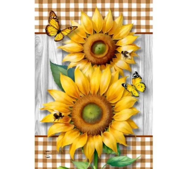 Briarwood Lane Summer House Flag 40x28 For Outdoor Sunflower Duo For Summer House Flag image {4}