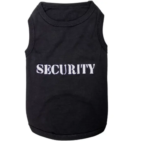 Parisian Pet 'Security&reg;' Embroidered Dog Shirt &ndash; Comfortable Pet Apparel for Dogs & Cats, Black image {4}