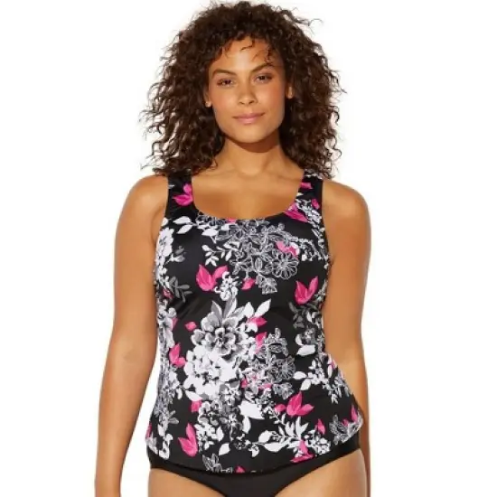 Swimsuits for All Women&rsquo;s Plus Size Classic Tankini Top image {1}