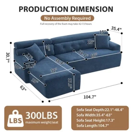 Whisen 86" Modular Convertible Sectional with 2 Pillows image {9}
