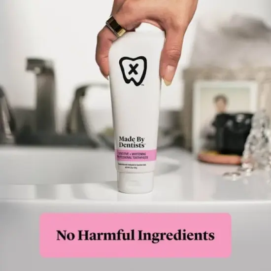 Made By Dentists Sensitive + Whitening Toothpaste - Fluoride Anticavity Toothpaste - Fresh Mint Flavor - 4.2oz image {2}