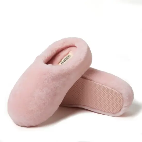 Fireside by Dearfoams Women's Maryboro Genuine Shearling Platform Clog Slipper image {1}