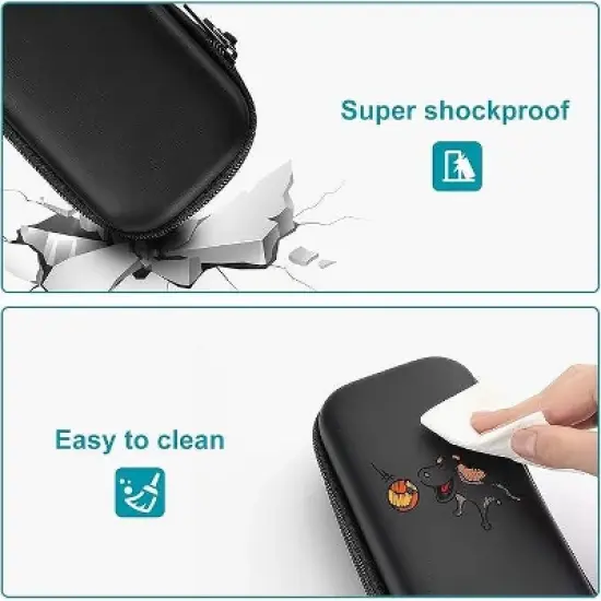 Pen Pencil Case, 2Layer EVA Zipper Pencil Box Pouch Large Capacity Stationery Storage Organizer image {2}