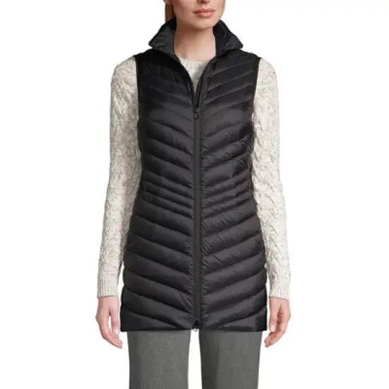 Lands' End Women's Ultralight Packable Down Vest image {1}