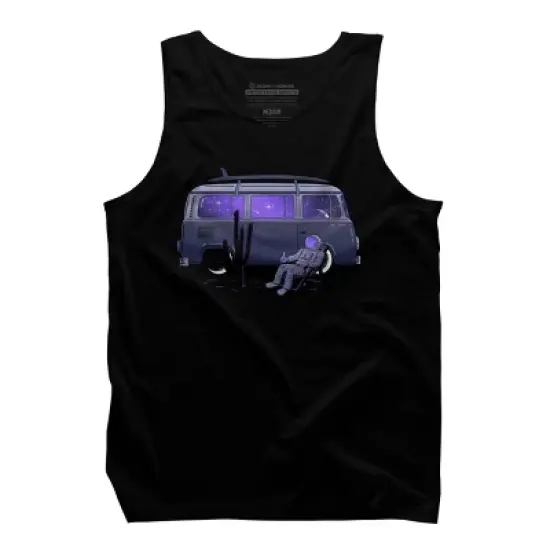 Men's Design By Humans Star Trippin' By Gammaray85 Tank Top image {4}