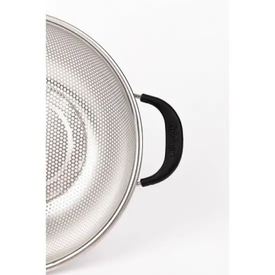 Cuisinart 5qt Hard Mesh Colander: Stainless Steel Strainer, Soft-Grip Handle, Dishwasher-Safe, Silver, 11.2" Width image {2}