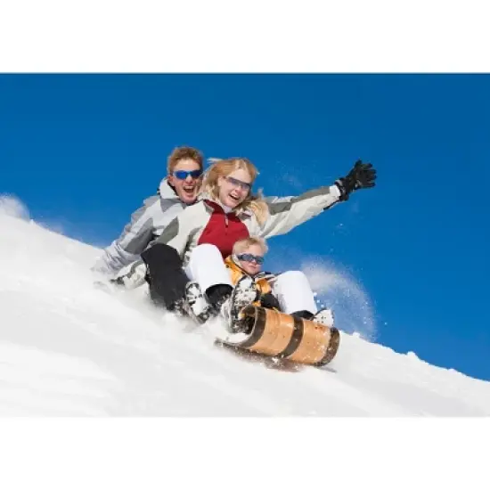 Flexible Flyer 6' Wooden Toboggan image {1}