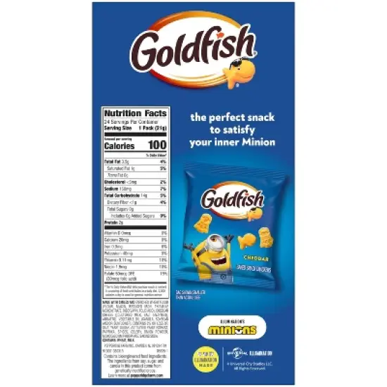 Goldfish Minions Cheddar Crackers Multipack - 18oz/24ct image {1}