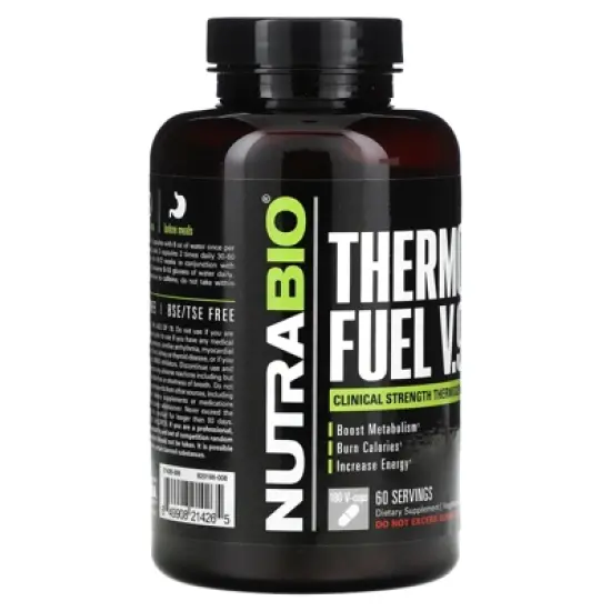 NutraBio ThermoFuel V.9 for Men, 180 V-Caps image {3}