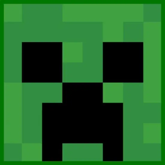 Men's Minecraft Creeper Face T-Shirt image {1}