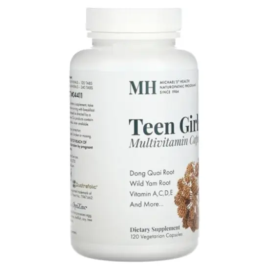 Michael's Health Teen Girls Multivitamin, 120 Vegetarian Capsules image {3}