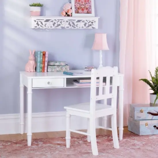 Guidecraft Kids' Dahlia Desk and Chair Set image {2}