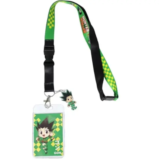 Hunter X Hunter Lanyard ID Badge Holder Gon Merch Breakaway Lanyard w/ Acrylic Charm image {3}