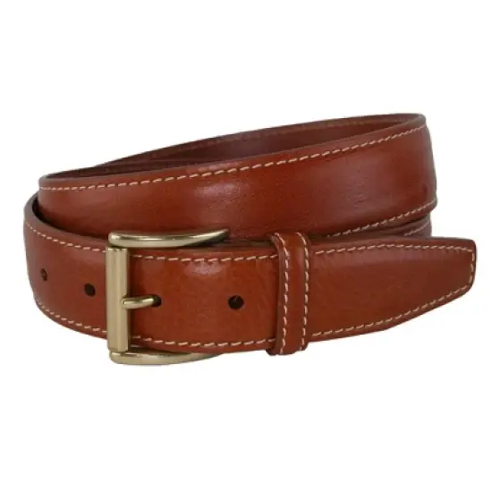 CrookhornDavis Men's Mignon Garrison Grain Calfskin Feather Edge Belt image {5}