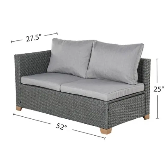 GRANDPATIO Wicker Outdoor Loveseat image {2}